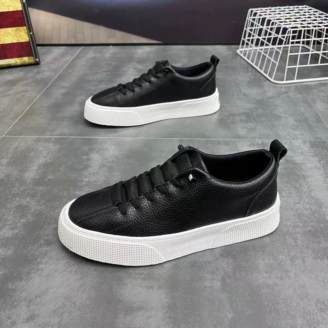 Herren Sneaker minimalistisch low cut | atmungsaktiv casual Schuhe