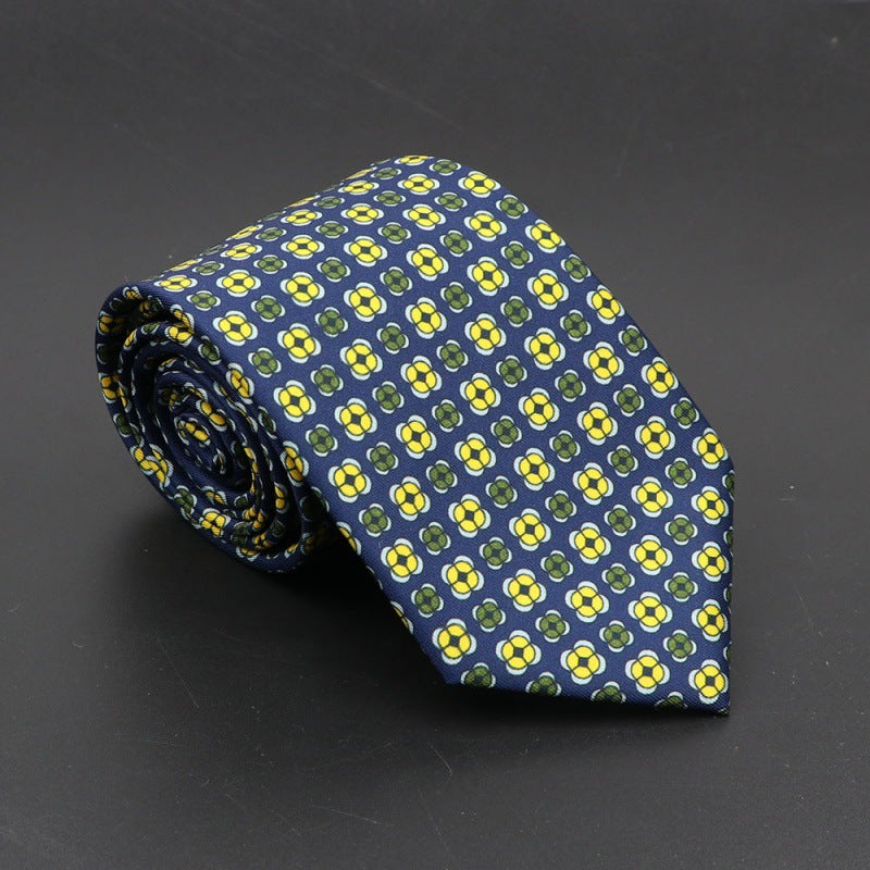 Men's Silk Tie Bohemian 7.5 cm Soft Elegant Modern