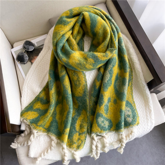 Women's Winter Scarf Pashmina Soft Warm Cashmere Plain Elegant