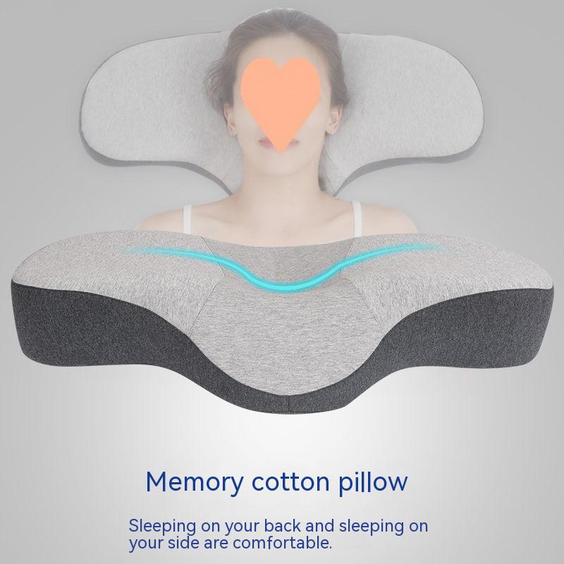 Memory Foam Pillow flat | ergonomic breathable comfort