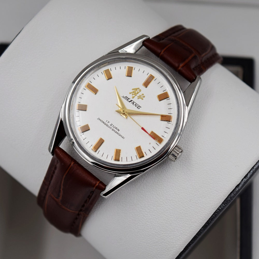Men's ultra-thin hand-wound watch | retro elegant mechanical