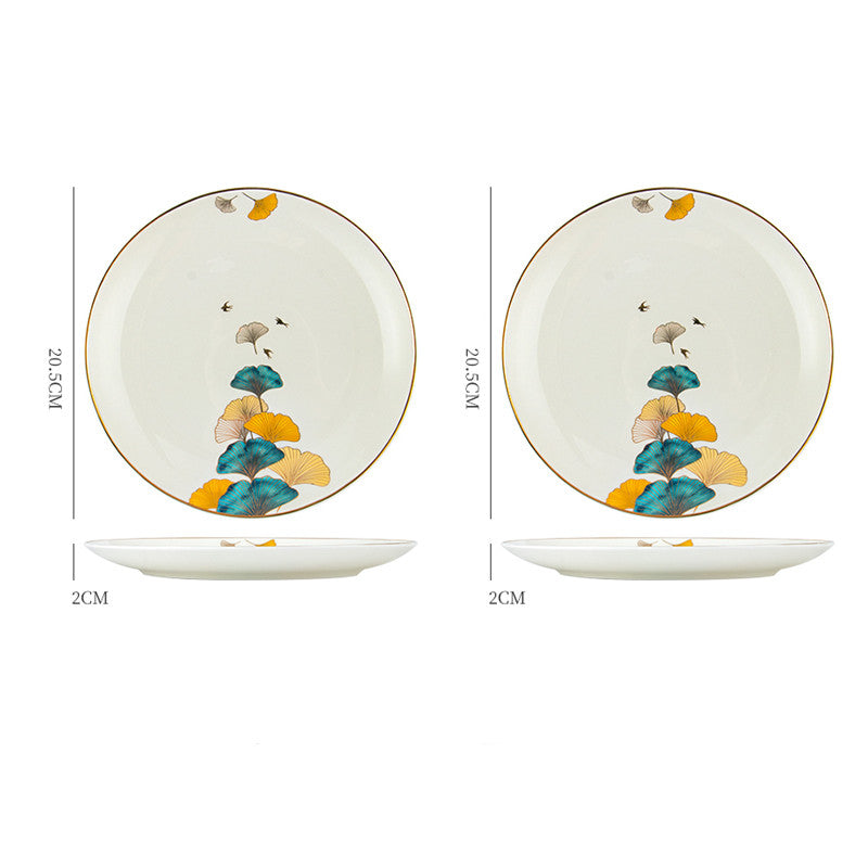 Ceramic Steak Plate Porcelain | Elegant Dinner Plate Kitchen