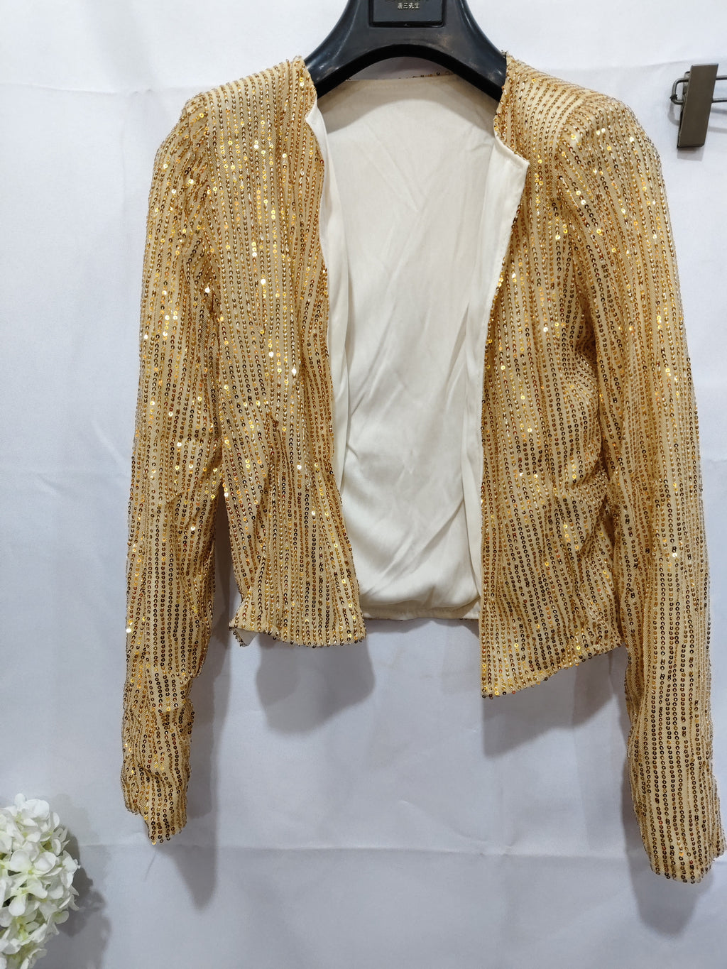 Women's Sequin Blazer – Slim Fit, Elegant & Festive Long Sleeve