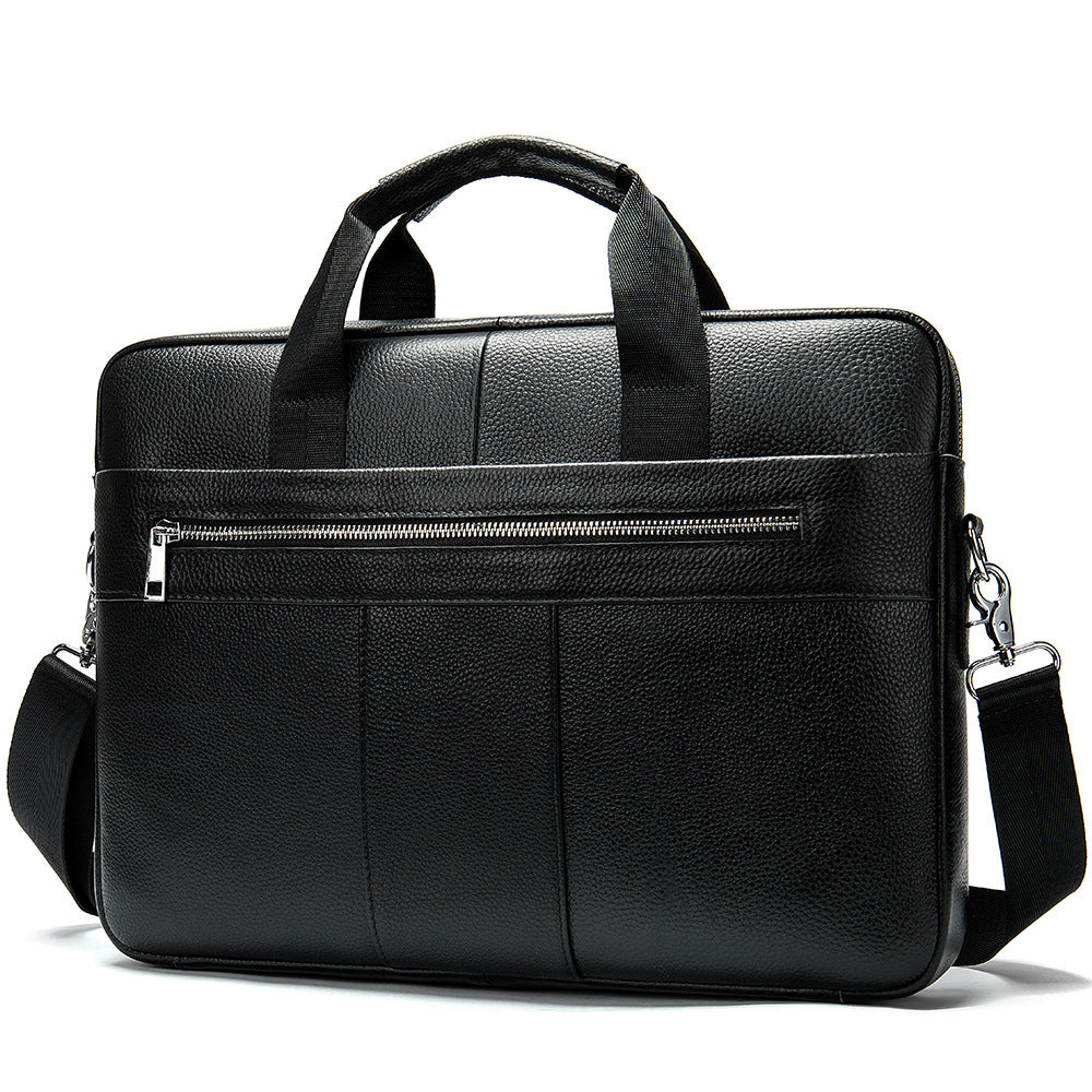 Men's Leather Briefcase Made of Full-Grain Cowhide – Premium Business Bag