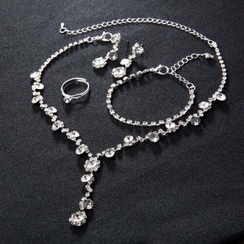Silver Crystal Tennis Jewelry Set – Elegant Women's Jewelry with African Design