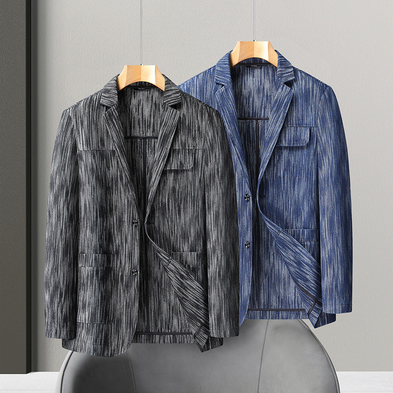 Men's Retro Denim Jacket – Stylish Button-Up Jean Jacket