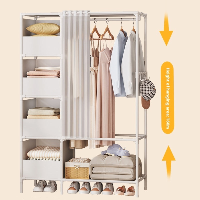 Wardrobe easy to assemble modern bedroom organization