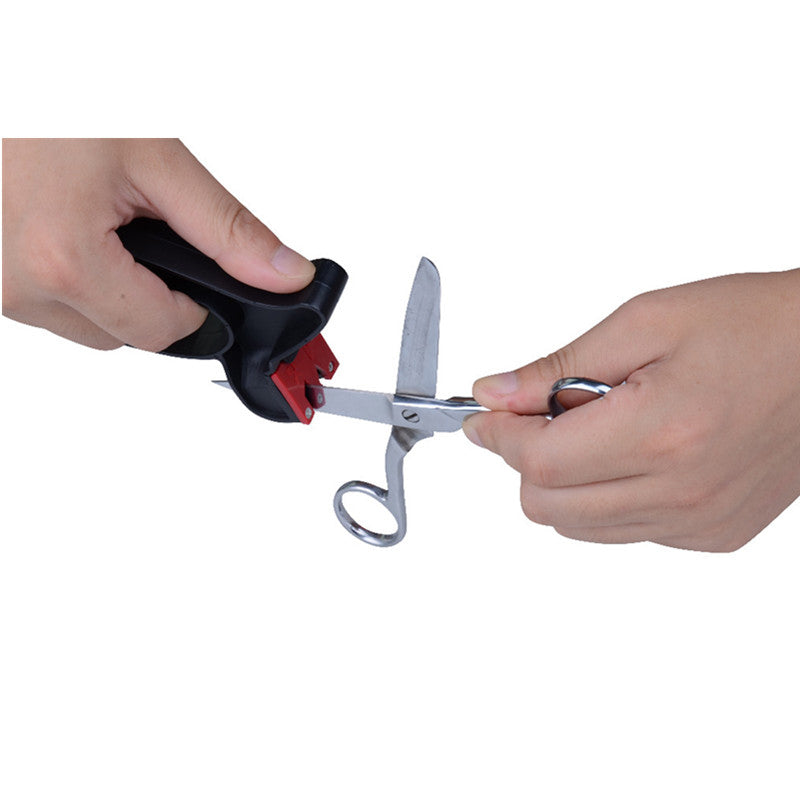 2-in-1 Knife Sharpener | Scissor Sharpener for Perfect Blades
