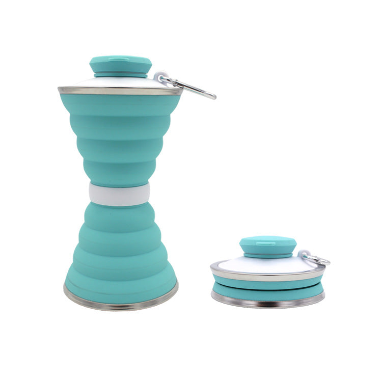 500ml Foldable Silicone Water Bottle – Leak-proof Travel Bottle
