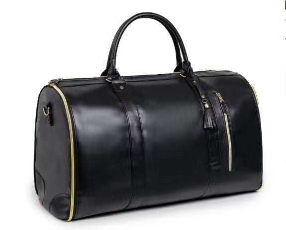 Women's Travel Bag PU Leather Foldable Large Carry-on Elegant