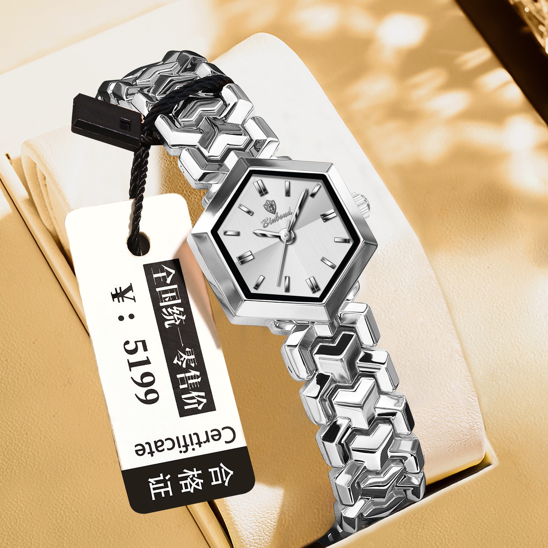 Ladies' Quartz Watch Octagonal Waterproof – Simple Elegant Watch