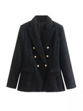 Damen Blazer Doppelreihig mit Struktur – Urban Casual & Elegant