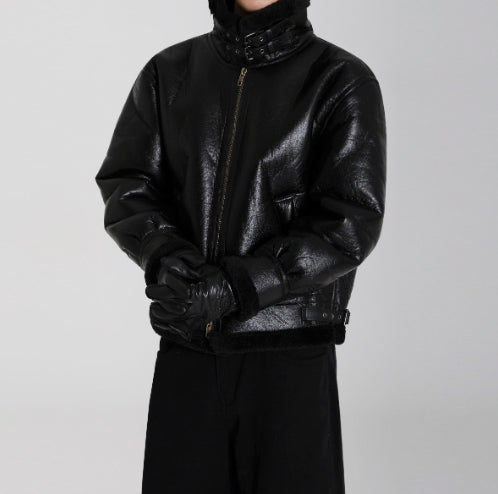 Men's Winter Coat Lambswool - Warm Loose Fit Comfort Coat