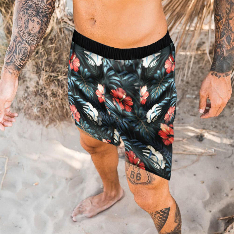 Men's Beach Pants | Quick Dry Print | Lightweight Summer Trousers