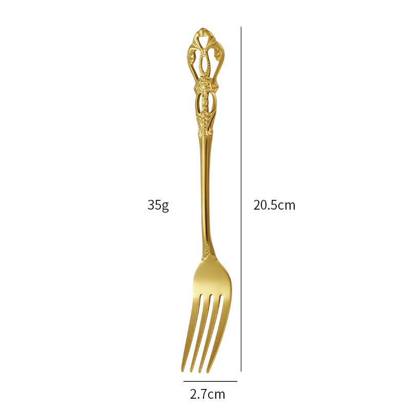 Gold Besteckset Edelstahl | Luxus Tafelbesteck modern elegant