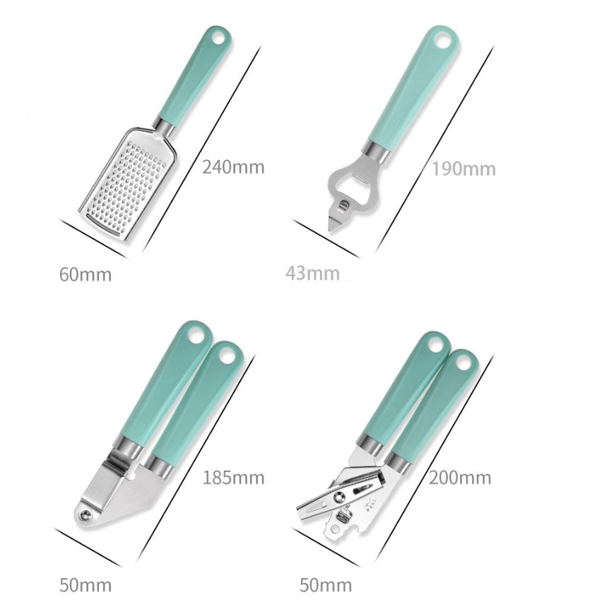 Stainless Steel Kitchen Utensil Set | Cooking Utensils with Plastic Handle