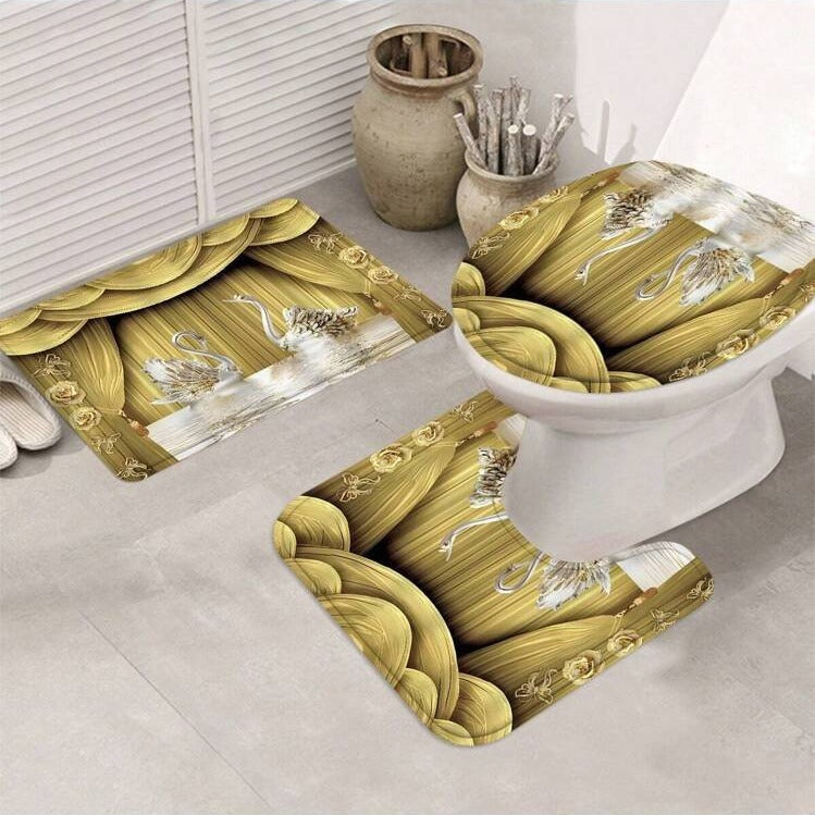 Shower Curtain Swan | Waterproof Elegant Modern Bathroom