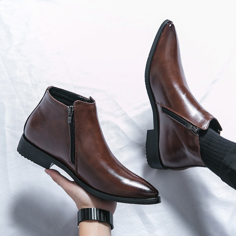 Men's High-Top Boots Pointed | Martin Style Trend Fashion