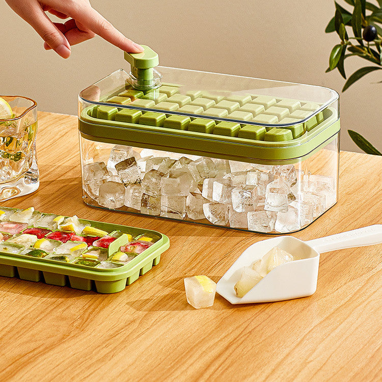 Ice Cube Tray with Lid | Ice Cube Maker with Box
