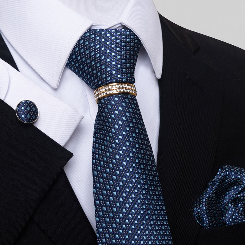 Men's Tie colorful striped floral modern elegant statement