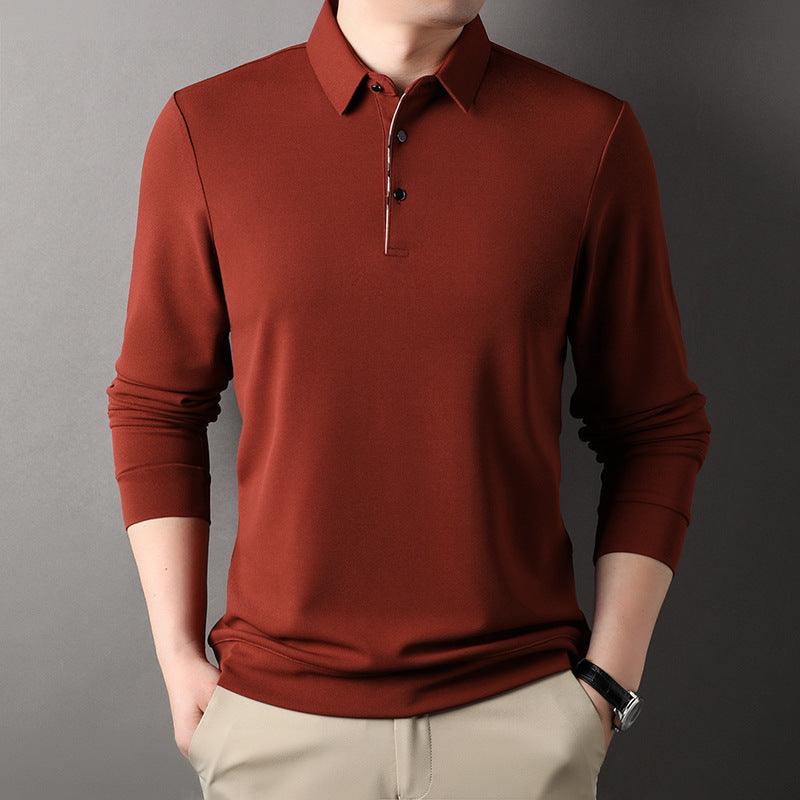 Men's Long-Sleeved Polo Shirt – Stylish Casual Shirt Spring Autumn