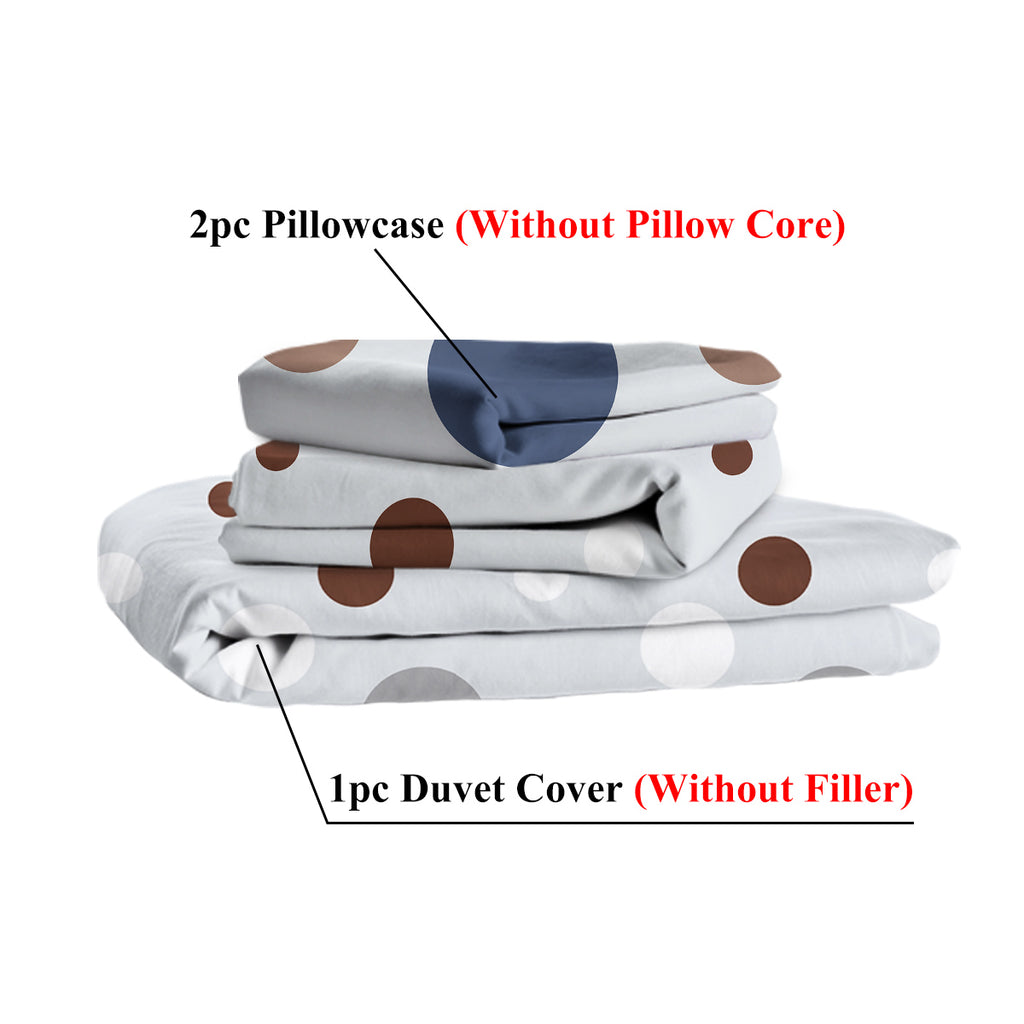 3-piece polka dot bedding | modern soft stylish