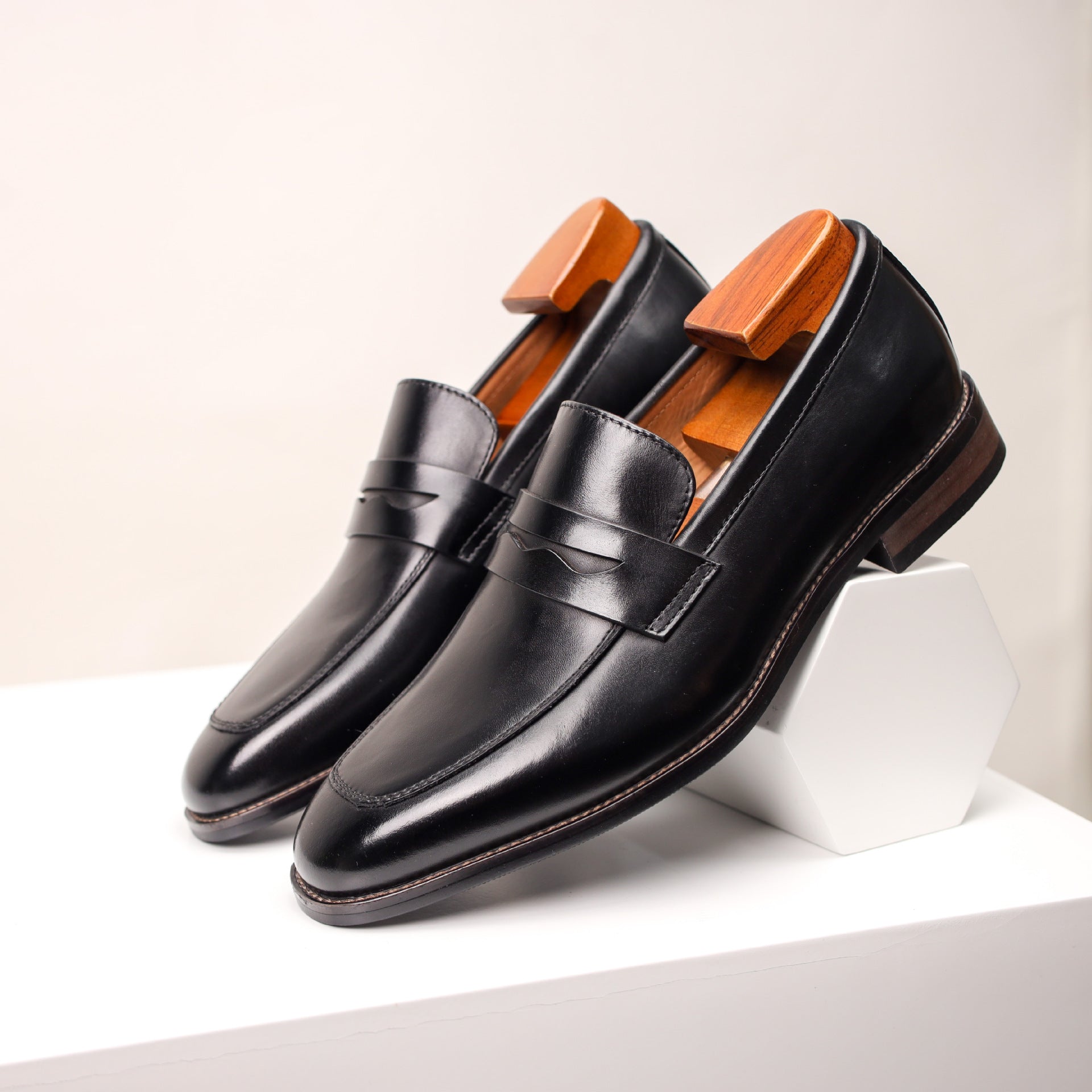 Men's Leather Loafers Business | Cowhide Comfortable Elegant