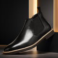 Men's Leather Boots Oversize | British Style Casual Boots