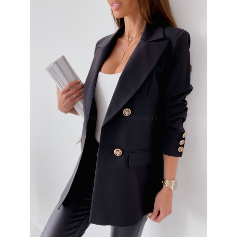 Damen Trenchcoat Elegant | Doppelreihiger Fashion Mantel
