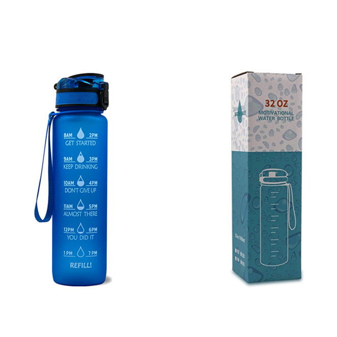 1L Tritan Trinkflasche mit Zeitmarkierung – Motivationsflasche