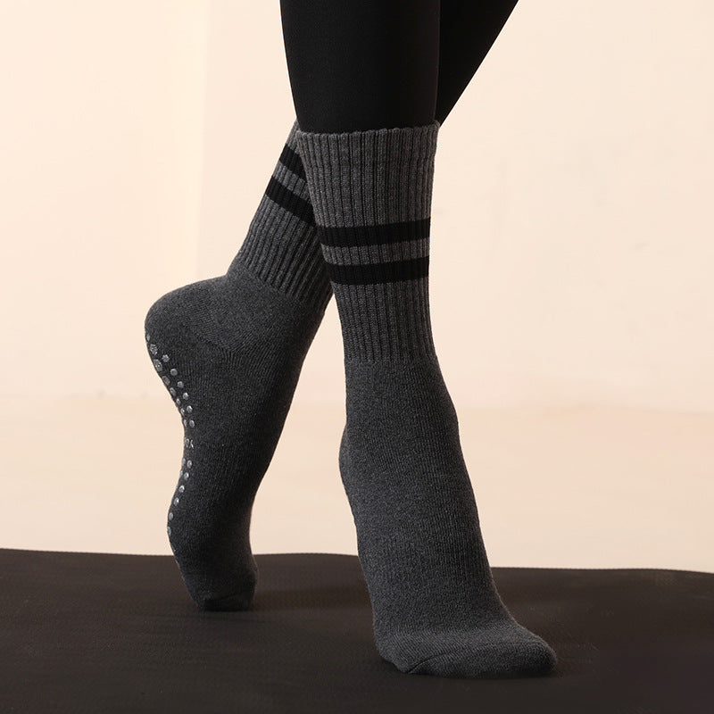 Damen Yoga Langsocken Rutschfest – Komfort Pilates Fitness Socken