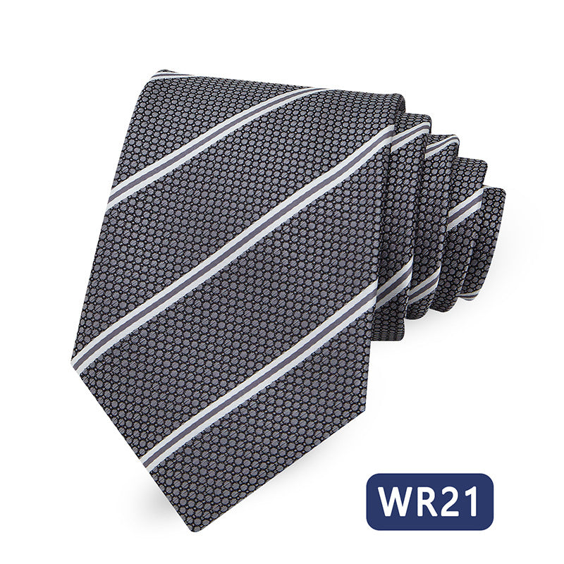 Men's Striped Tie Elegant Business Casual Modern