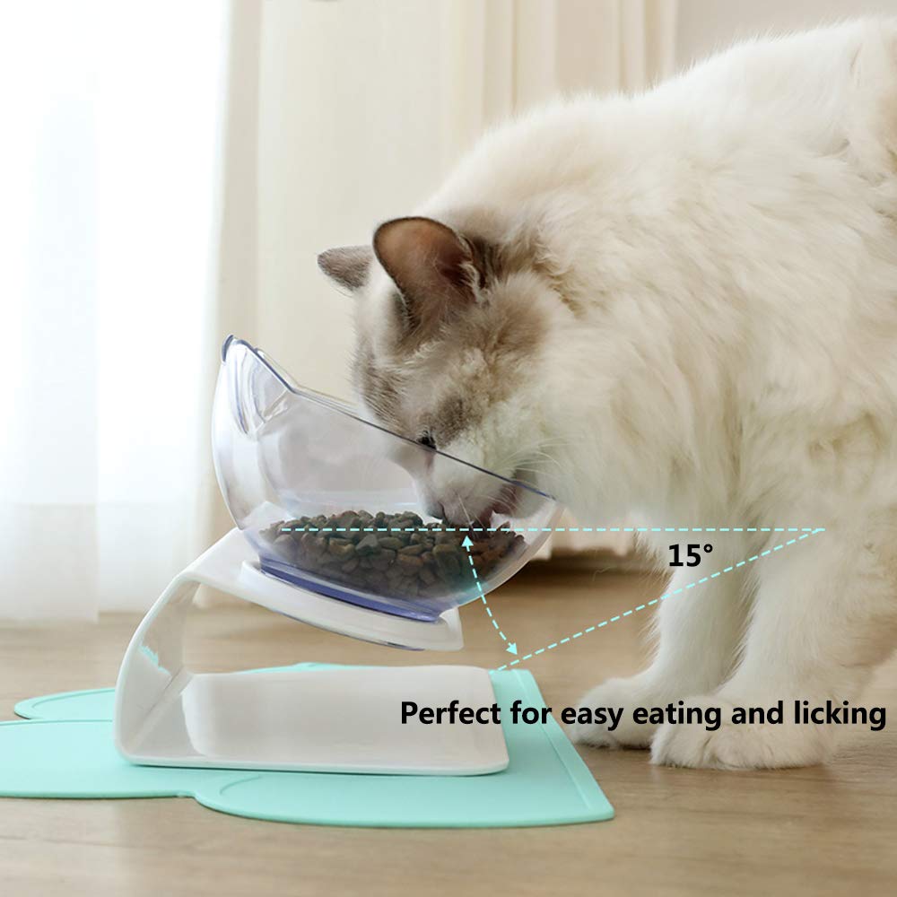 Double Bowl Dog Cat | Elevated Non-Slip Feeder Set