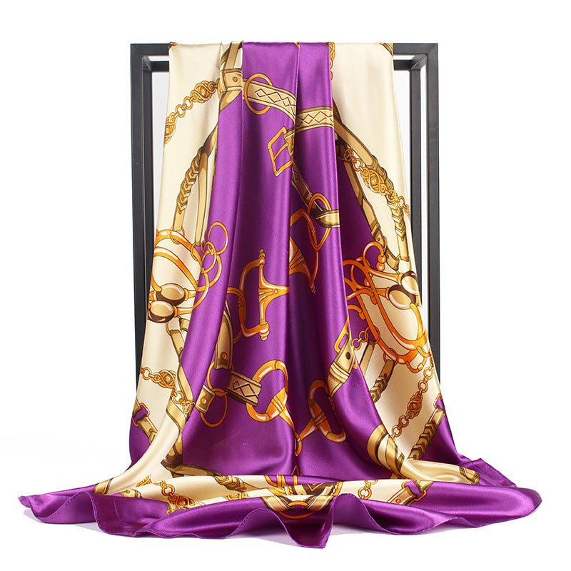 Ladies Large Headscarf Rayon Scarf Printed Elegant Versatile