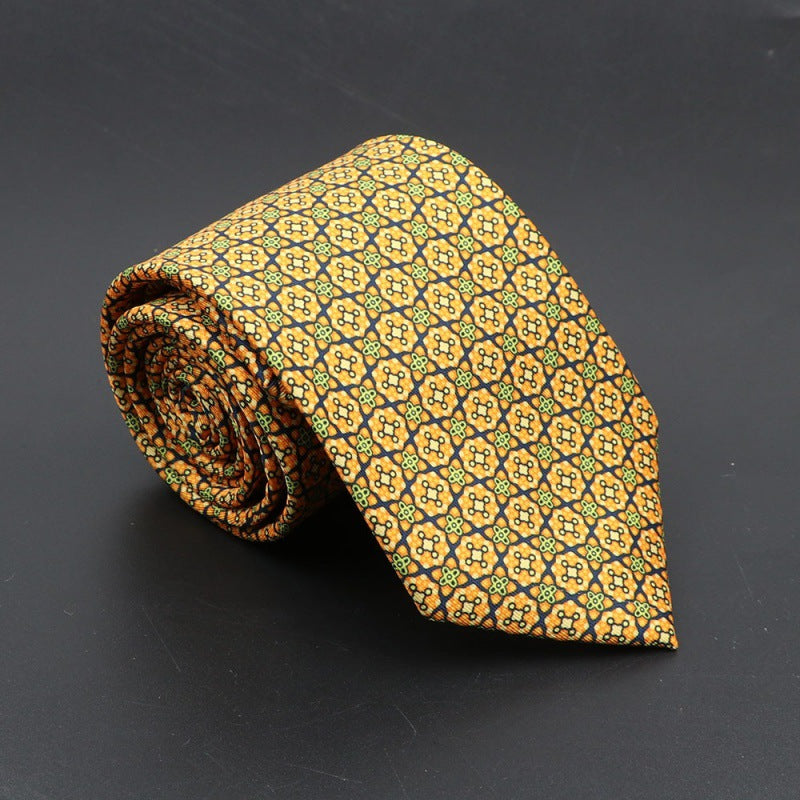 Men's Silk Tie Bohemian 7.5 cm Soft Elegant Modern