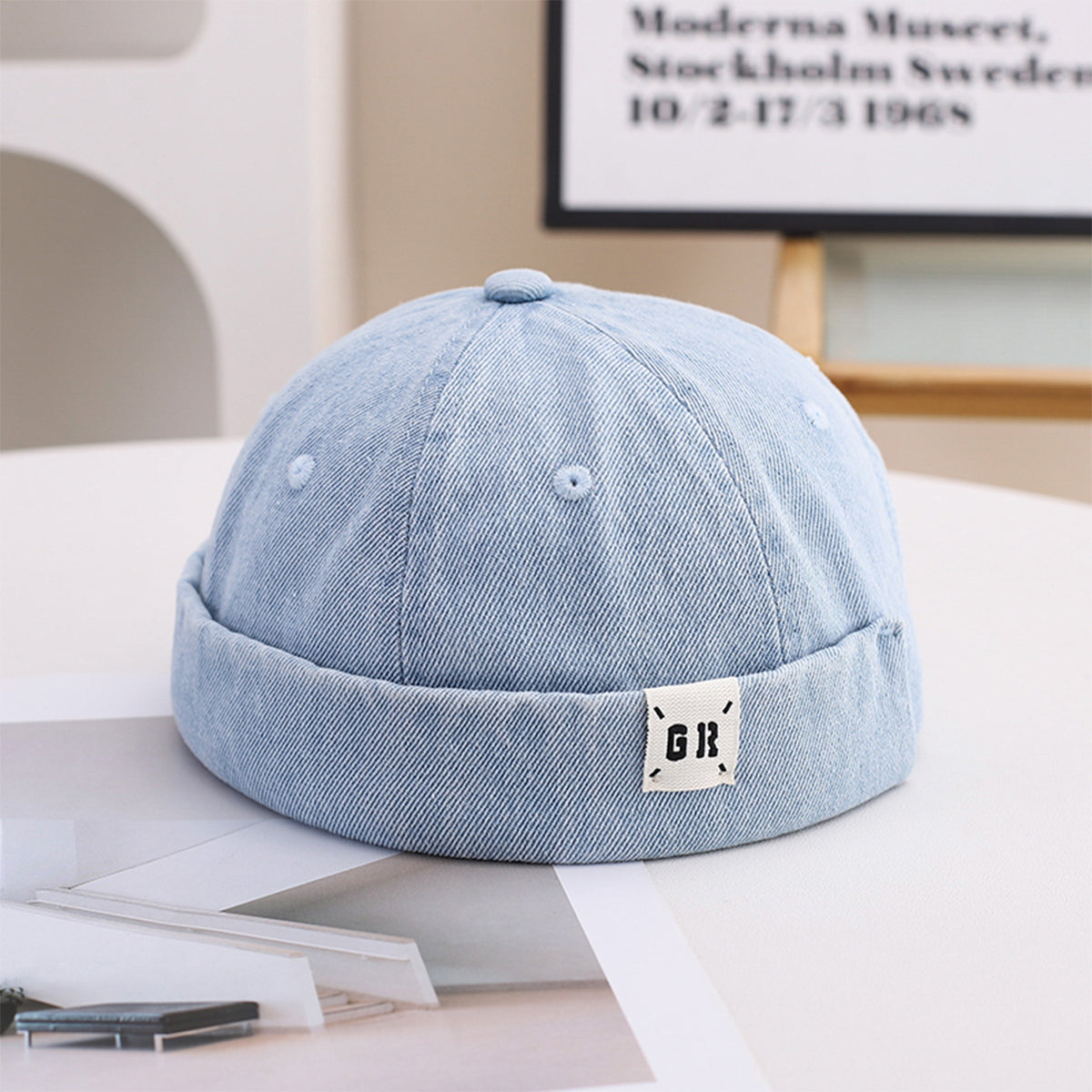 Stylish Unisex Cowboy Hat - Adjustable, Round Brim, Casual Outdoor