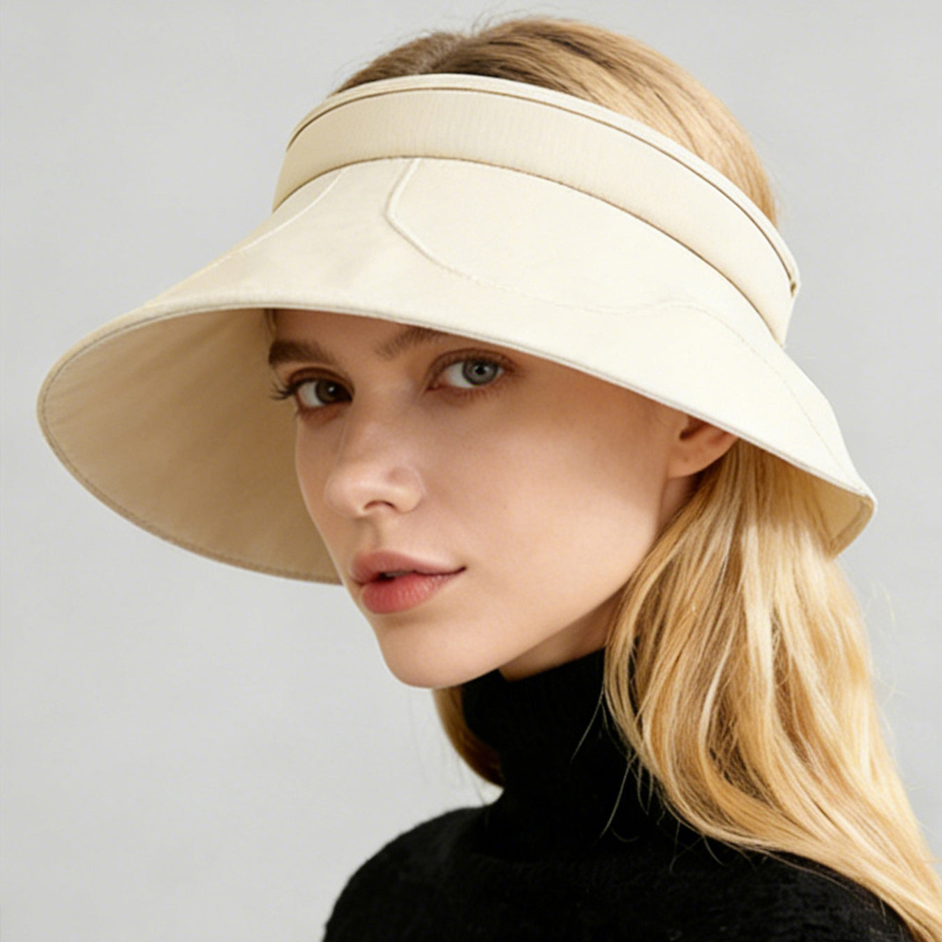Women's Sun Hat Open with Neck Flap – Wide Brim Summer Hat