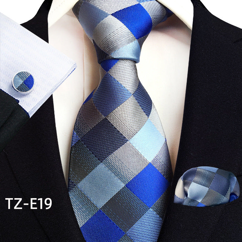 Paisley Tie Set for Men, Elegant 3-Piece, Business Wedding
