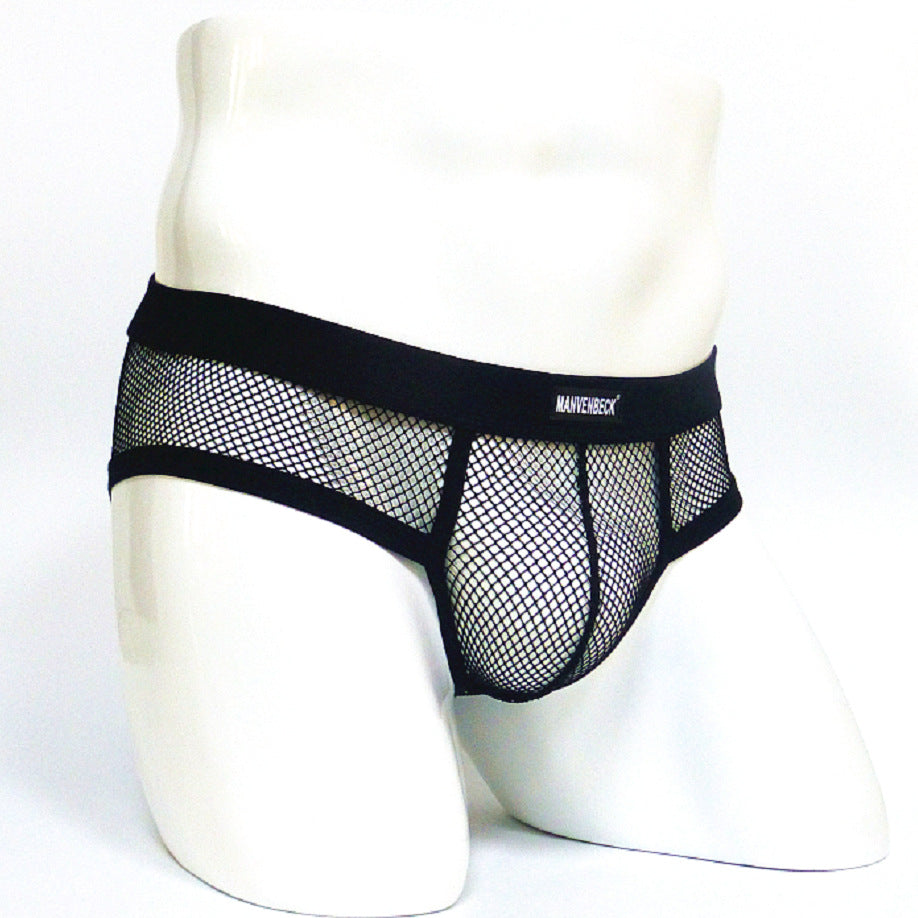 Men's Mesh Briefs Transparent | Low Waist Convex Sexy Underwear