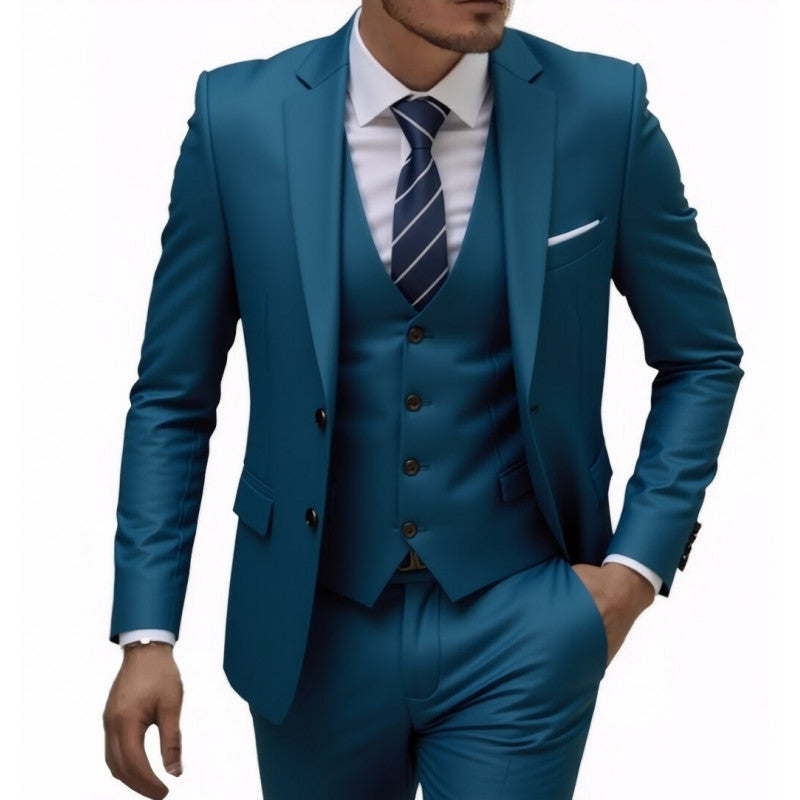 Men's Wedding Three-Piece Suit – Elegant Groomsmen Set