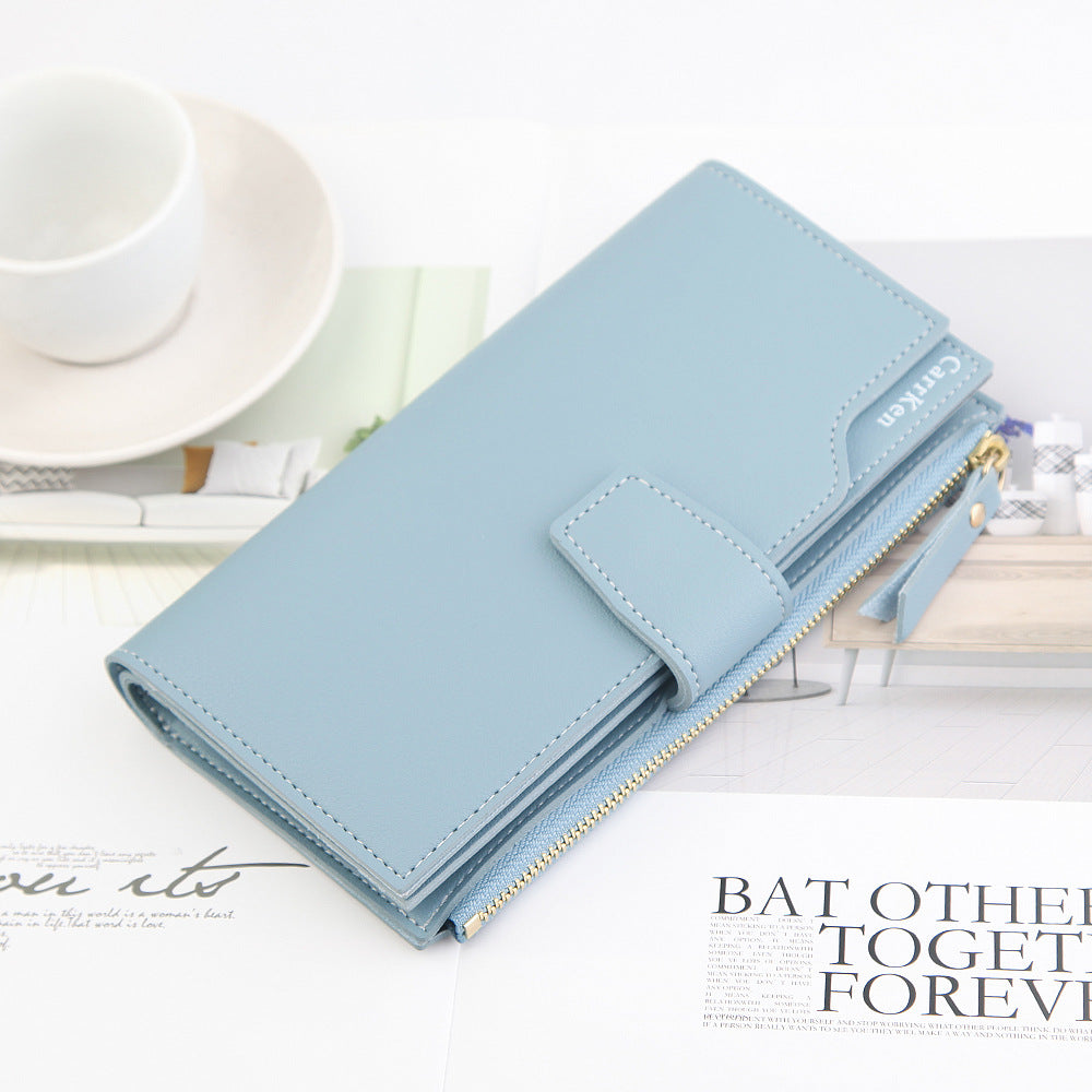 Women's Long Zipper Wallet | Large Wallet with Card Slots