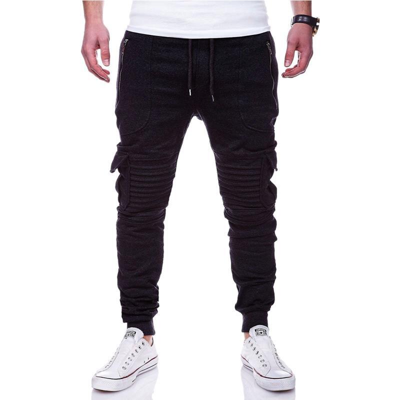 Men's Sports Trousers Stripes | Pleated | Casual Style