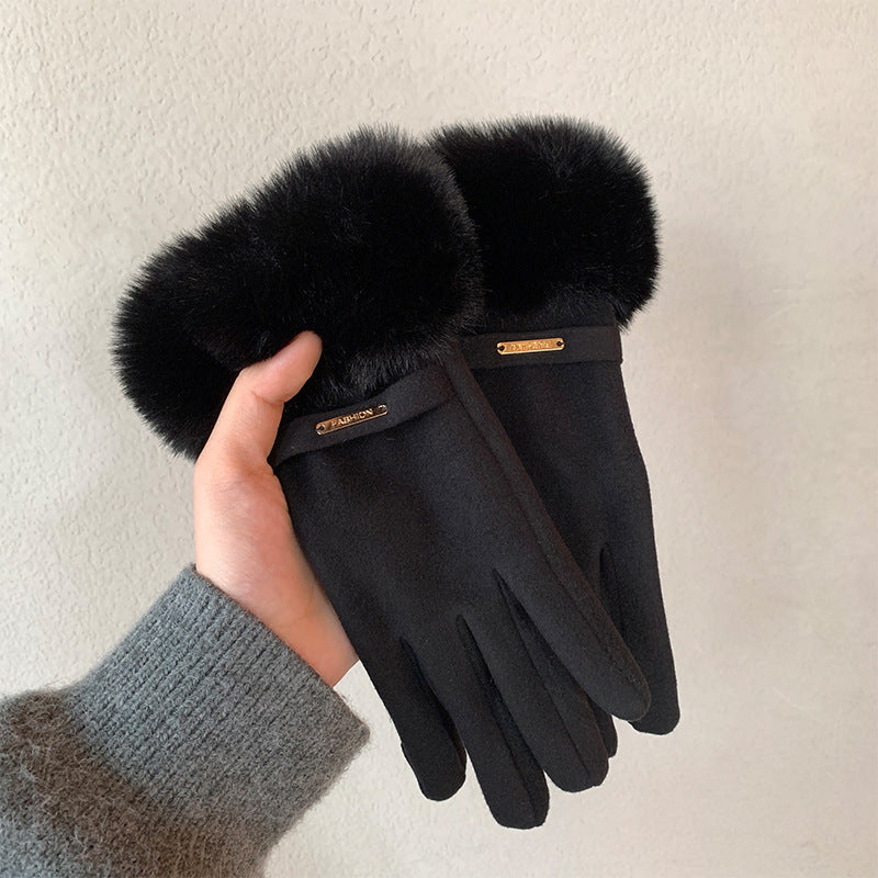 Damen Touchscreen Winterhandschuhe – Gefüttert Warm & Elegant