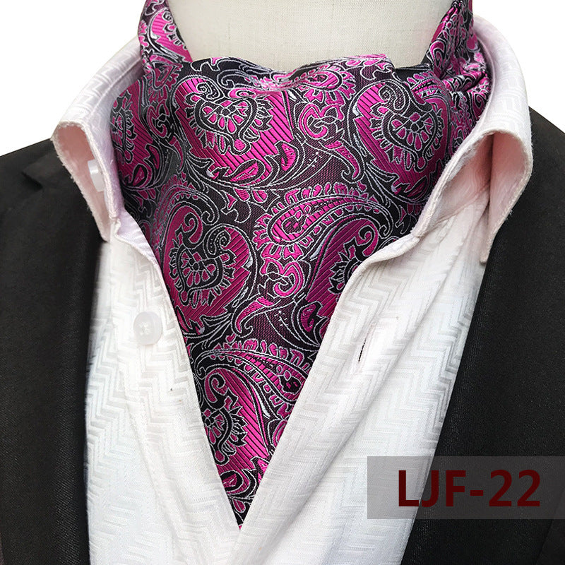 Men's Scarf Jacquard British Elegant Polyester Durable