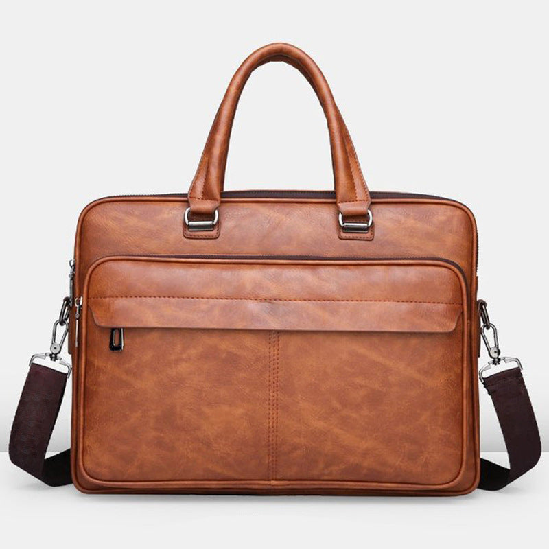 Men's Classic Business Briefcase – Simple Elegant Laptop Bag