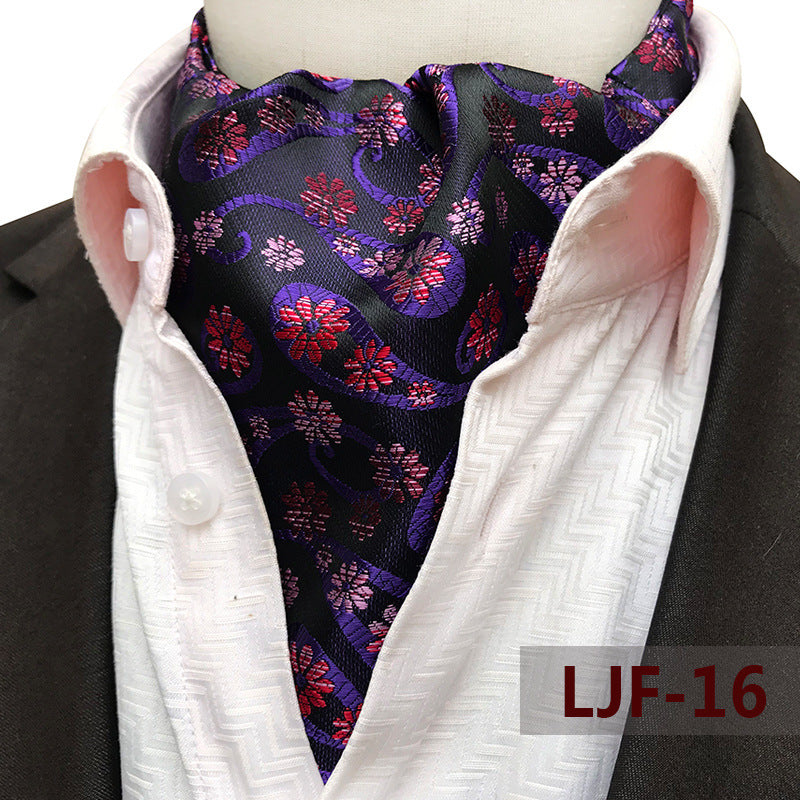 Men's Scarf Jacquard British Elegant Polyester Durable