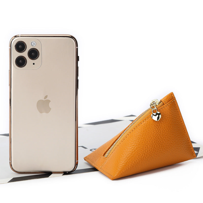 Women's Mini Leather Coin Purse – Elegant & Compact