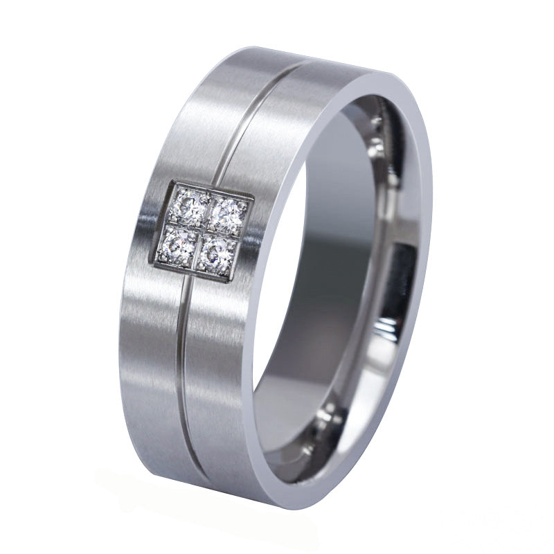 Kristall- und Diamant-Partnerring-Set – Elegante Partnerringe