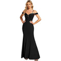 Off-Shoulder Evening Dress for Women | Elegant Long Party Dress