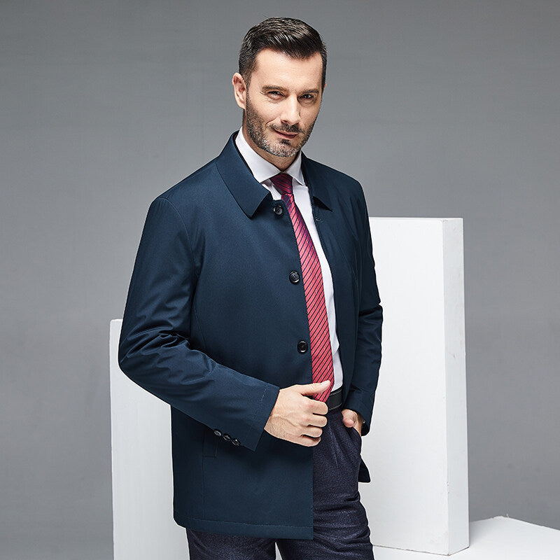 Men's Business Casual Jacket Mid Size – Elegant Casual Jacket